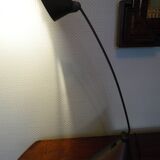 Table lamp, tiltable and adjustable, grey metal