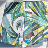 Lamp foot ceramic white lampshade dresses fabrics creator