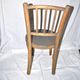 Child's bistro chair in curved turned wood, Fischel Thonet style, 1950.