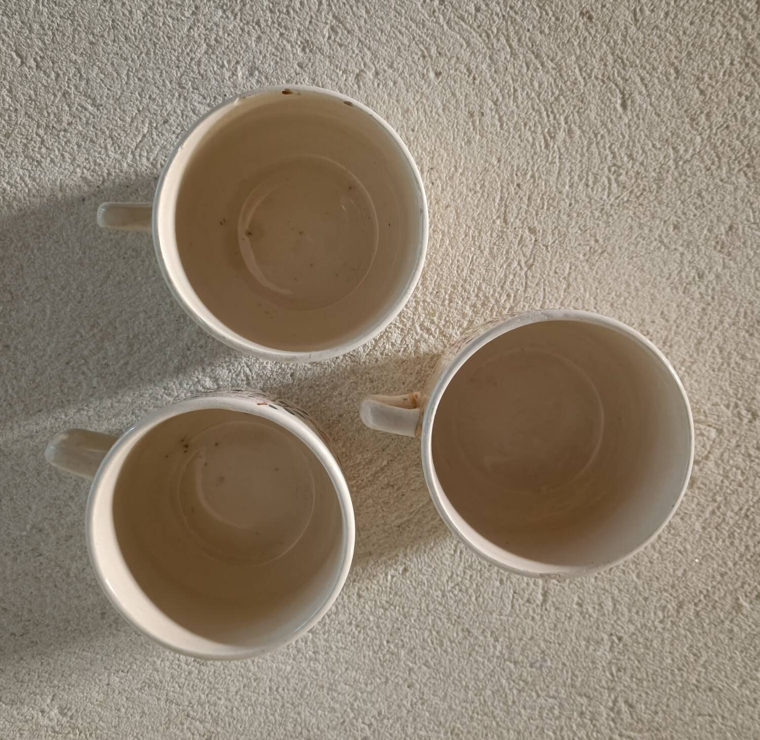 3 cups of Lunéville iron earth