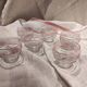 Set of six vintage French glasses for liquor