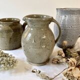 Grey-beige pyrite stone jug