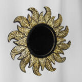 Rare ancient sun mirror wood and mosaic