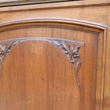 Art Nouveau display bookcase in walnut, circa 1910