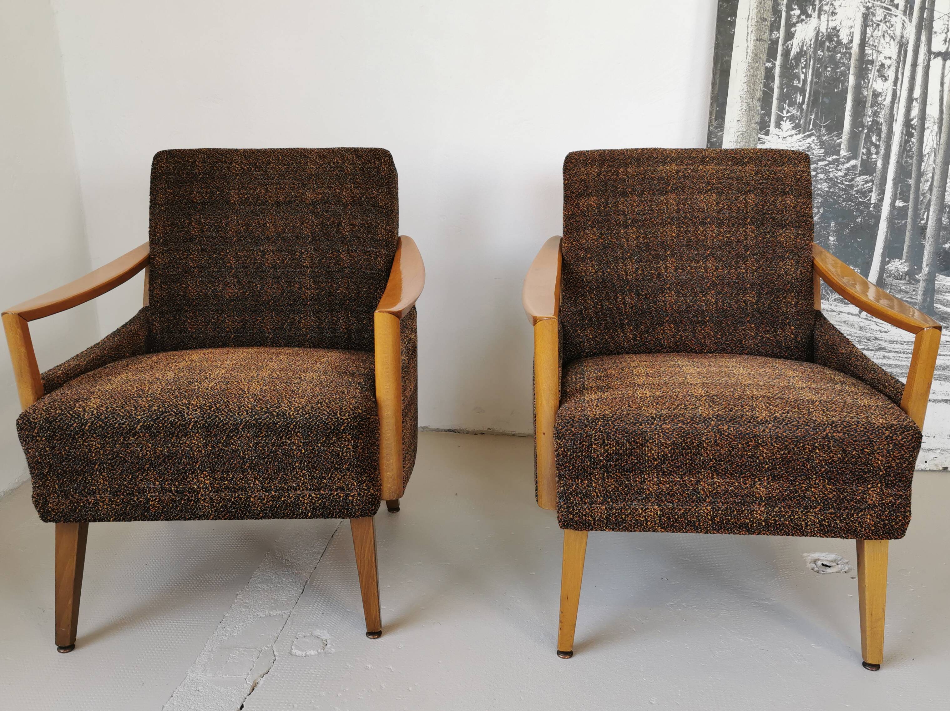 Pair of vintage 60s armchairs