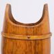 Curved wooden umbrella stand 1960s France