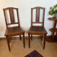 Pair of art deco style wooden chairs