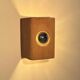Vintage raw clay chamotte wall light, Guy Bareff, France 1970