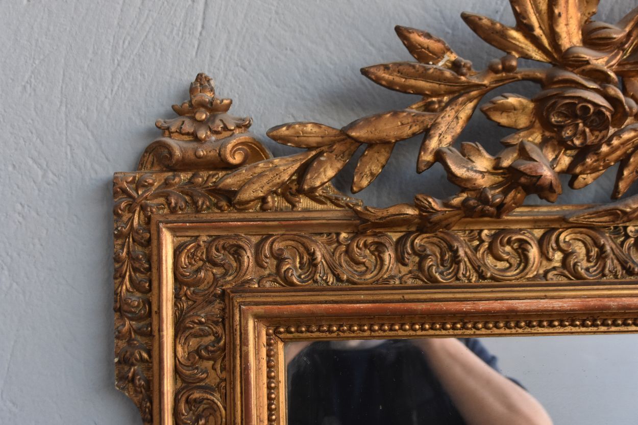 Mirror in wood and stucco gilded Louis XVI period XIXth