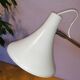 Articulated lamp in white lacquered steel and chrome, 1970.