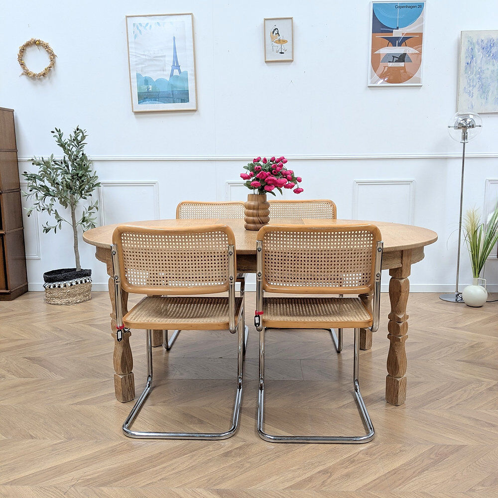 Lot de 4 chaises Cesca B32 par Marcel Breuer