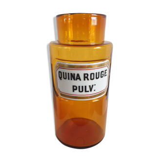 Pharmacy jar quina red pulv