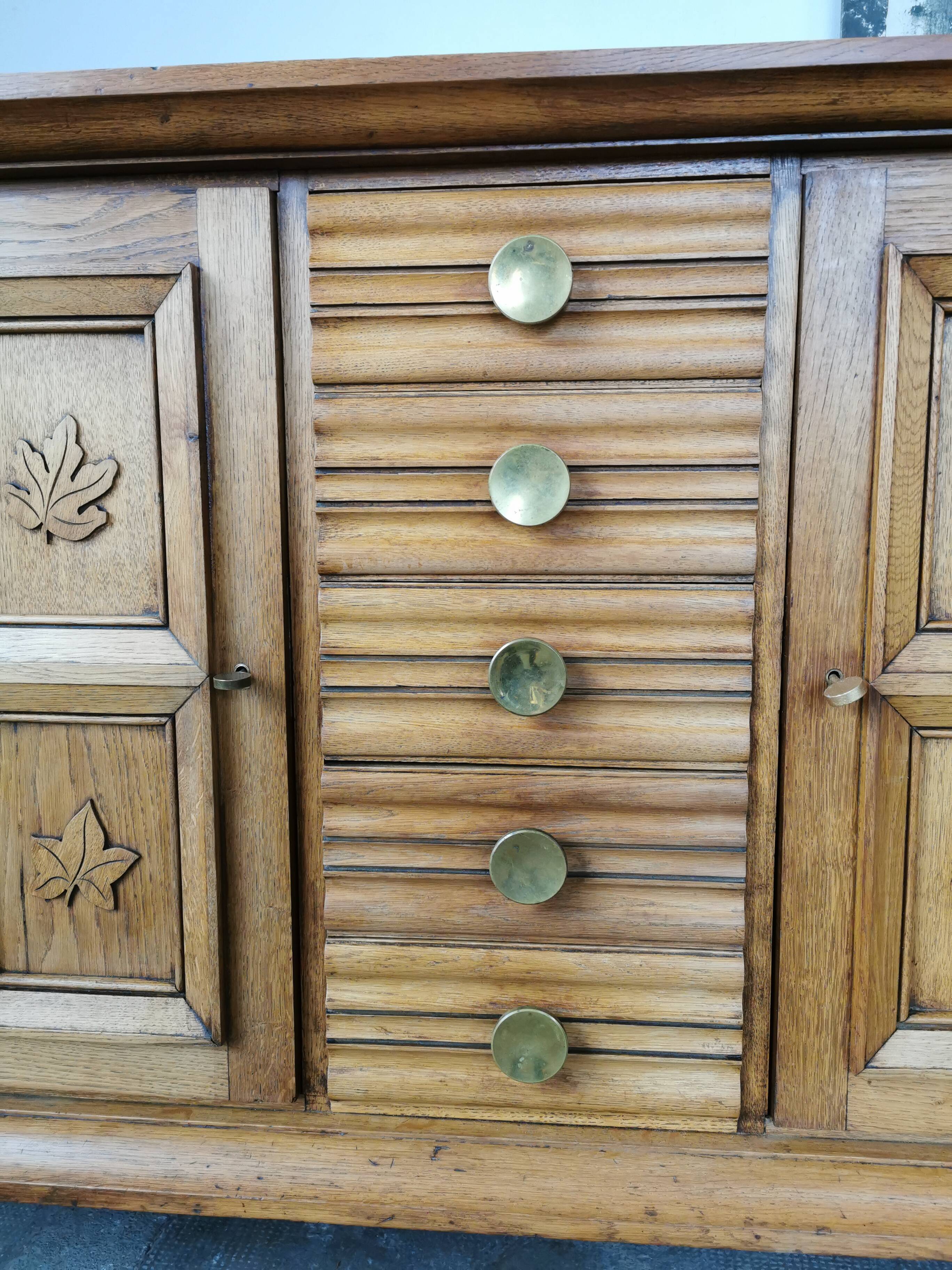 Solid oak sideboard from the 40s