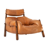 Fauteuil Percival Lafer MP-81 en palissandre et cuir