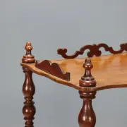 Antique walnut shelf with 4 shelves, Italy, 19th century.