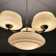 Large Art Deco pendant light in glass, 1930s