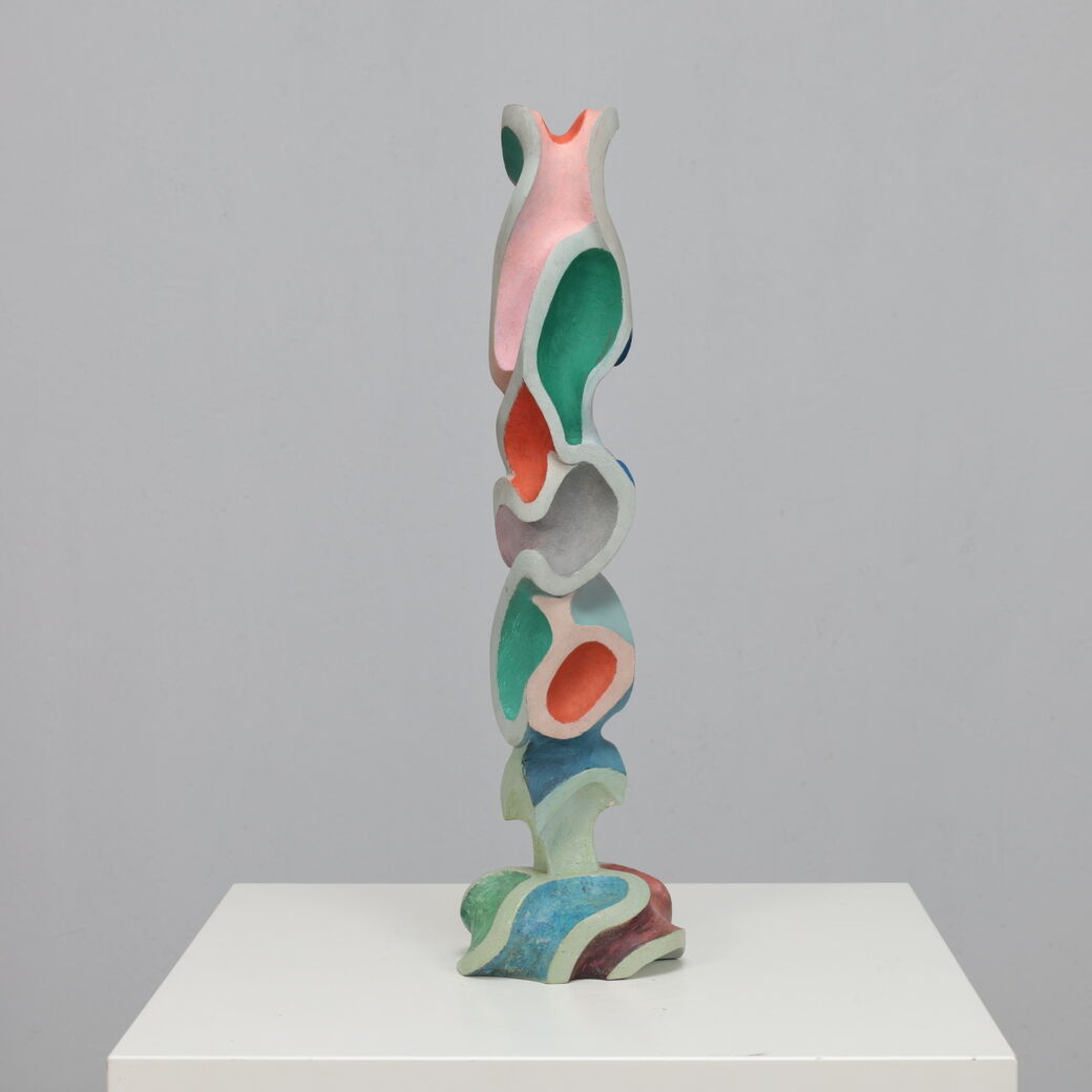 Modernist wooden sculpture, attributed to Ivan Stoyanov, Bulgaria, 1981