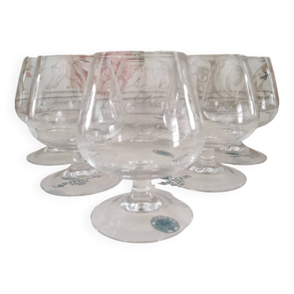 Lot de 6 verres à cognac saint-louis non estampillés modèle tenareze