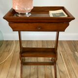 Bedside table / side cabinet in oak late nineteenth century