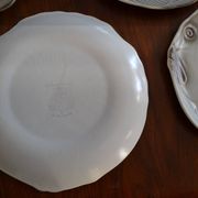 Set of 5 fish plates in earthenware from Salins.