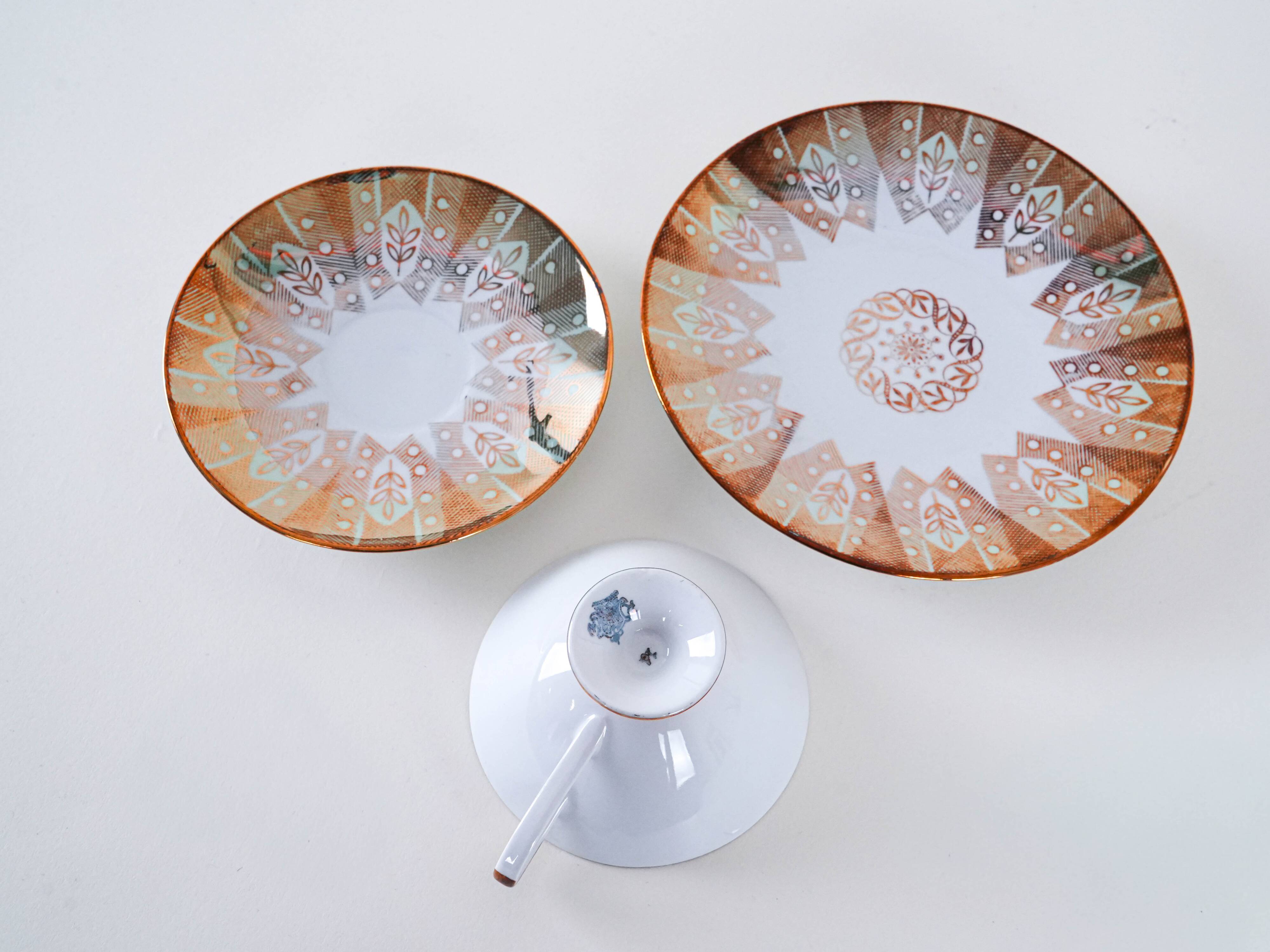 Porcelain cup, German design, 1940s, manufactured in Germany