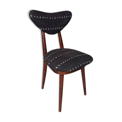 Chaise en tissu noir perennials dotty, europe, années 1960