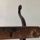 Thonet curved wood wall coat rack with 3 hooks, late 19th century