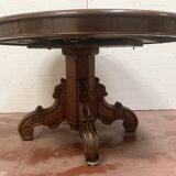 Table a pied central Napoléon III Acajou massif XIX siècle