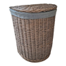 Wicker laundry basket