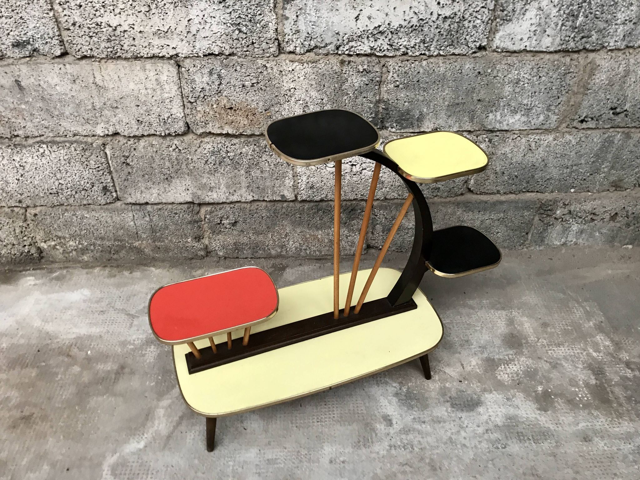 Plant door guerin tree formica 1950 vintage retro