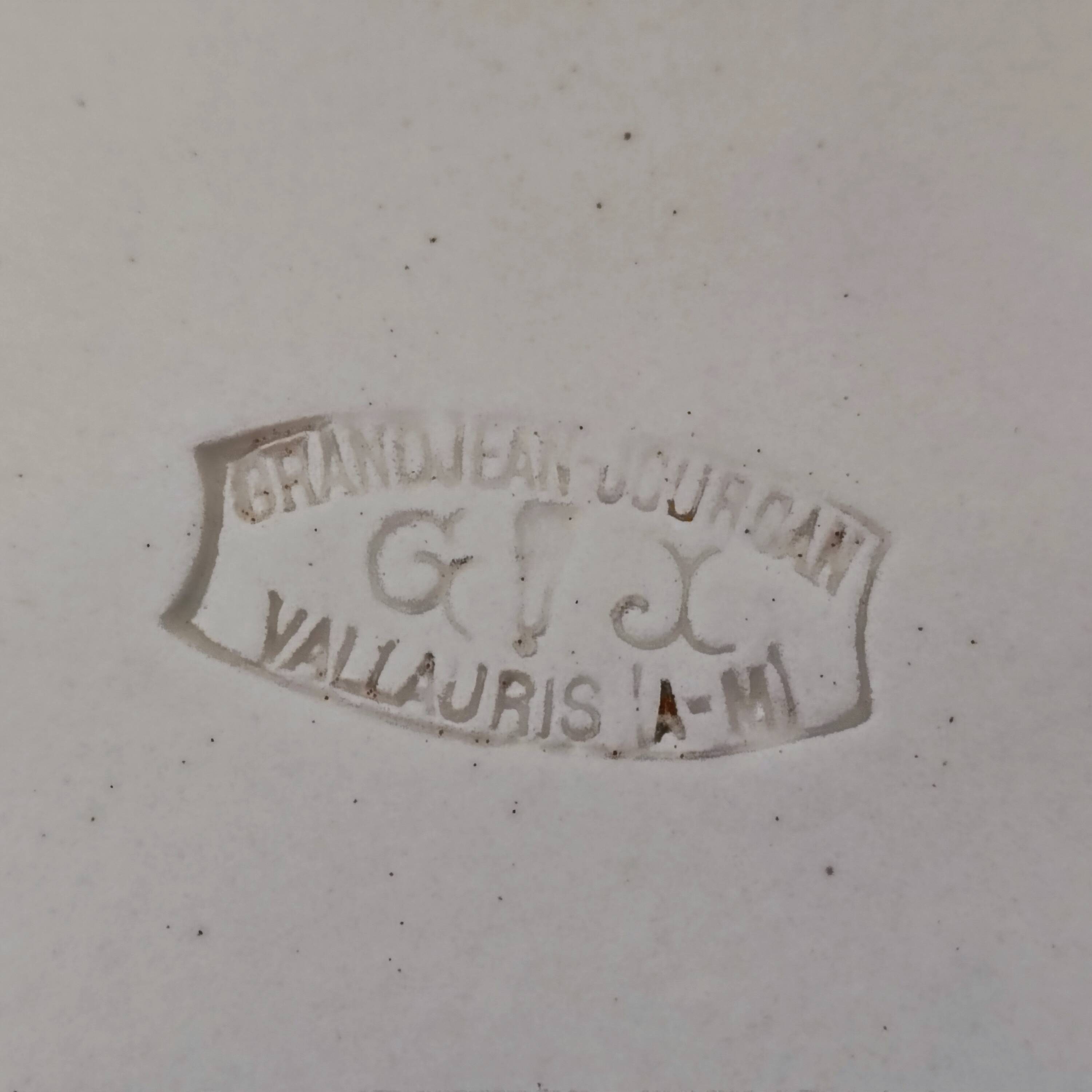 "Faux wood" dish Vallauris 60'