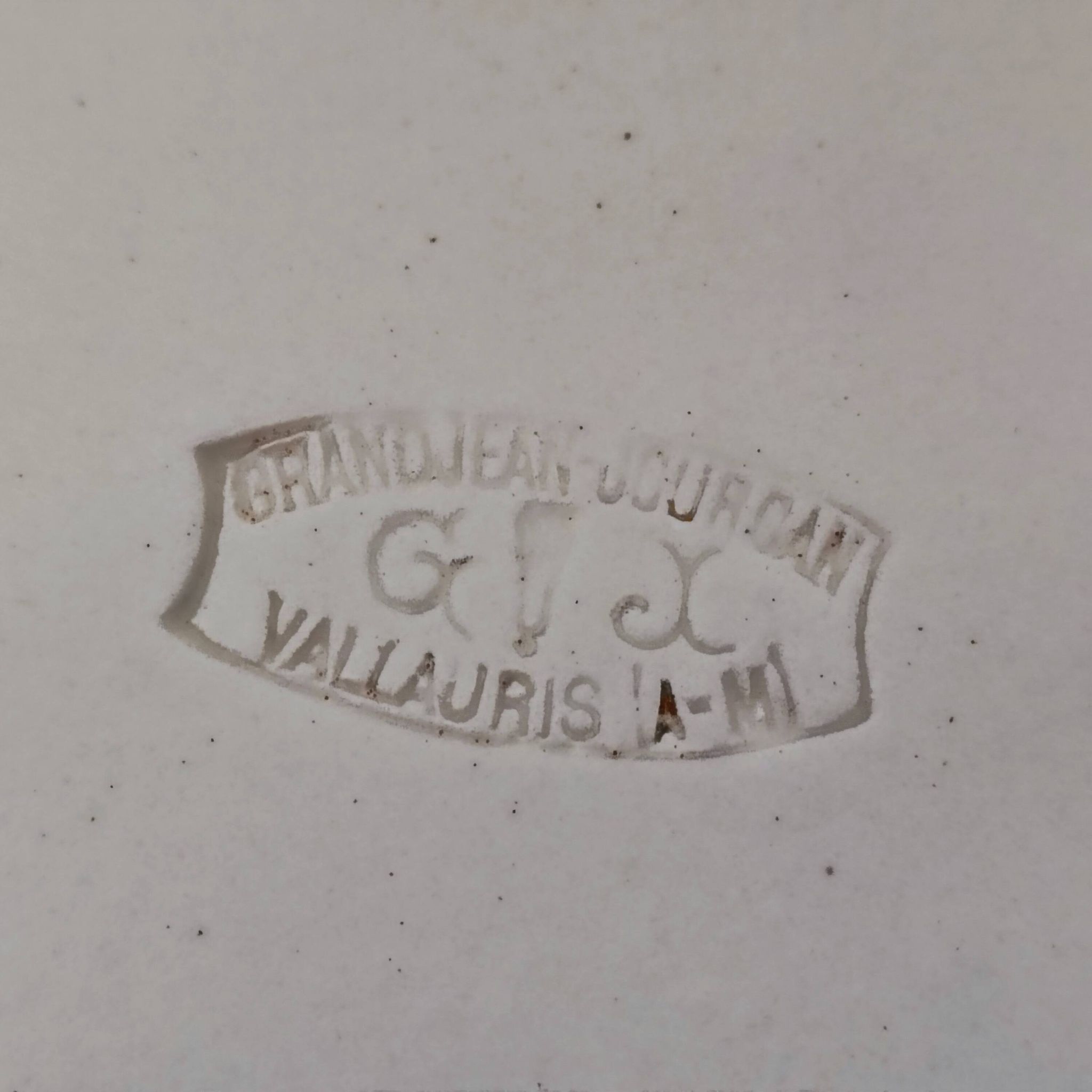 "Faux wood" dish Vallauris 60'