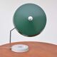 Mid-century German green vintage metal desk lamp with flexible lampshade