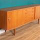 Retro Teak Danish 1960s Long Mid Century Sideboard By Clausen & Søn Denmark
