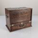 Victorian Oak Writing Cabinet with Automatic Tambour, 19th Century