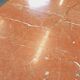 Vintage oval dining table in pink marble from the 70s 80s.
