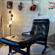 Scandinavian leather armchair
