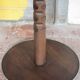 Lampadaire bois vintage, table de lecture, table bois sculptée, liseuse