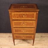 Commode marquetée de style Louis XVI du XXe siècle