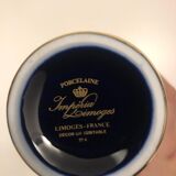 Vase porcelaine Limoges Or