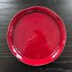 Red serrated plate