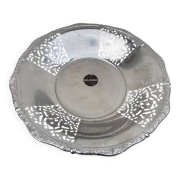 Alessi silver-plated metal bowl and basket