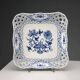 Ancient porcelain plateau from Meissen, Germany, 20th century.