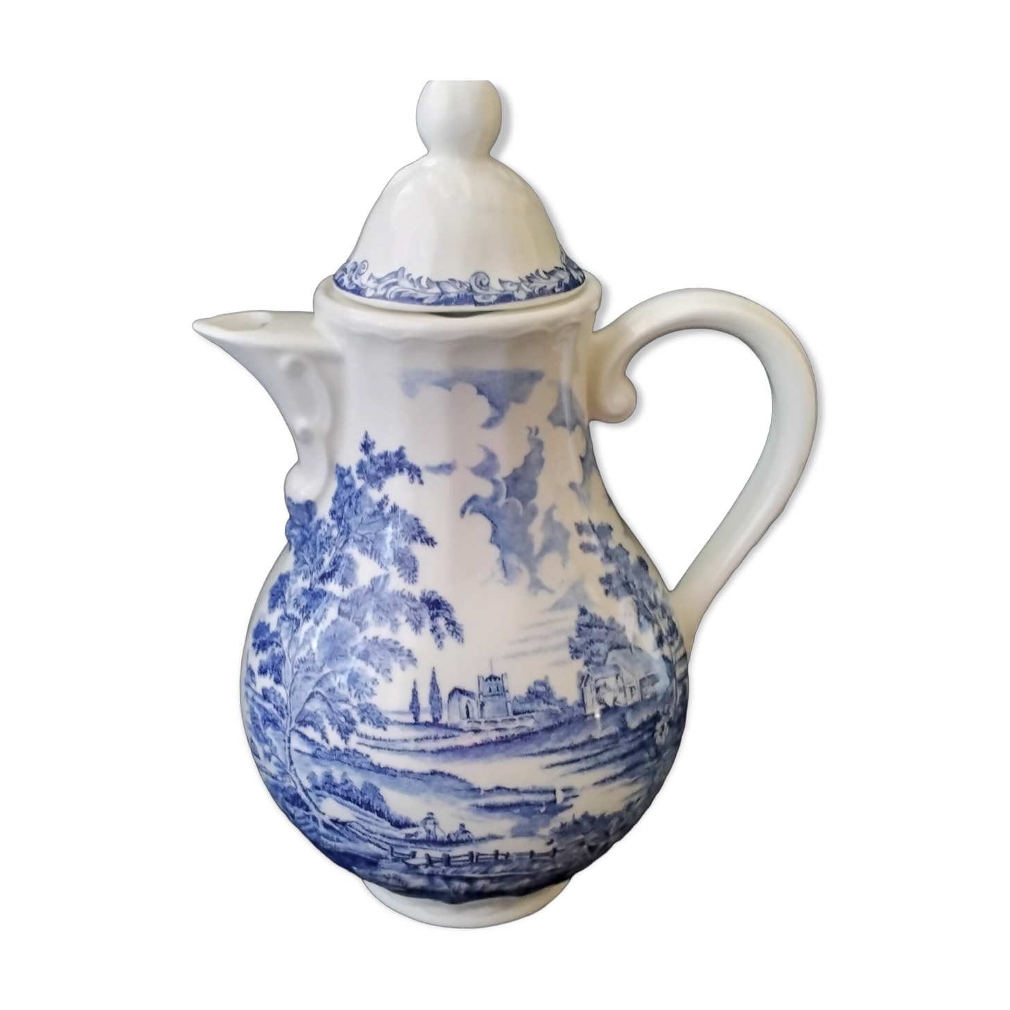 Lunéville earthenware coffee pot "English Style" model