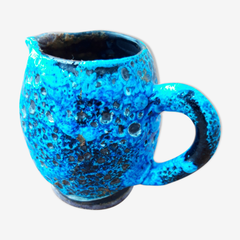 Pichet vase décoratif Fat Lava bleu turquoise