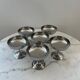 6 metal dessert cups (large/rare)