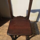 Chaise en chêne rustique