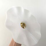 New electrified white opaline wall lamp