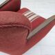 1960s, Danish armchair by Alfred Christensen, red furniture wool fabric.