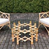 Table & Chairs by McGuire, 1980s